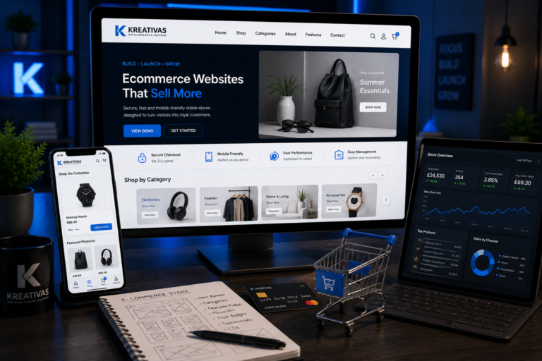Illustrative WooCommerce ecommerce website concept
